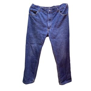 Duke Haband Womens Relaxed Carpenter Jeans Blue Elastic Waist Size 34